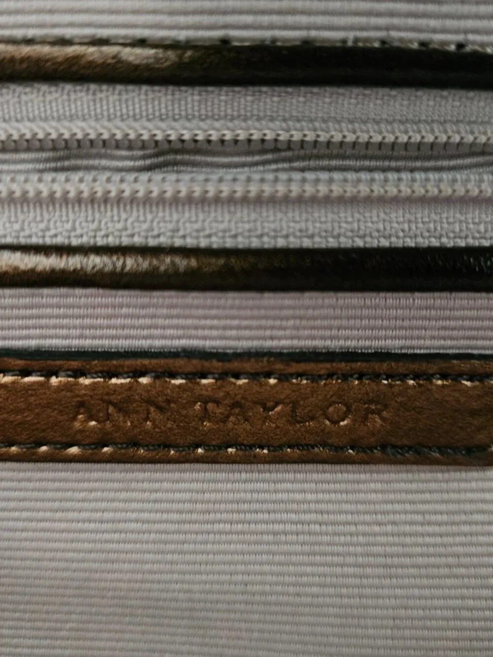 NWT Ann Taylor Bronze Patent Ombre Clutch   {#826-1}